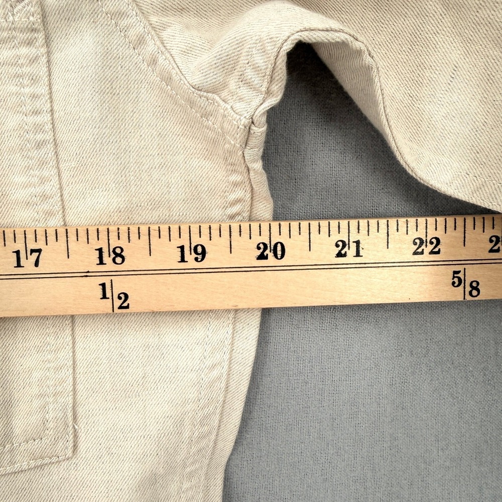 OUTERKNOWN Station Jumpsuit Womens Small Natural Beige Linen Cotton Utility NEW - Picture 11 of 16